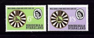 Rhodesia and Nyasaland 189-90 NH 1963 Service Clubs