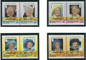 British Virgin Is 509-16 MNH 1985 SPECIMEN (ak2313)