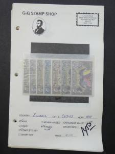 EDW1949SELL : ECUADOR Mint & Used collection on display pages Scott Catalog $317