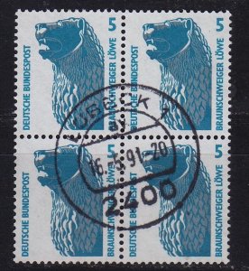 GERMANY BUND [1990] MiNr 1448 ( O/used ) [03] Sehenswürdigkeiten 4er