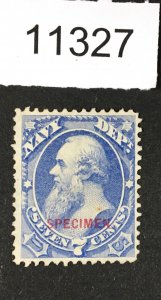 MOMEN: US STAMPS # O39s UNUSED NO GUM SPECIMEN $550 LOT #11327