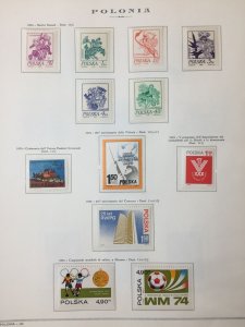 Poland 1974/75 Space Sport Art Sheets (Apx 80+)MNH + Few Used on 17 Pages AB3018