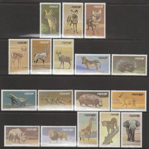 EDSROOM-17169 South West Africa 447-463 MNH 1980 Original Set Animals