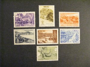 Macao #341-7 mint hinged  a22.7 5269