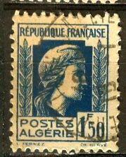 Algeria; 1944; Sc. # 179; Used Single Stamp