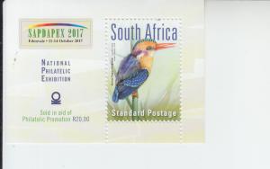 2017 South Africa SADAPEX - Kingfisher SP SS (Scott NA) MNH