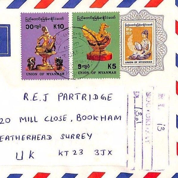 PP231 Burma Surrey GB Cover {samwells-covers}