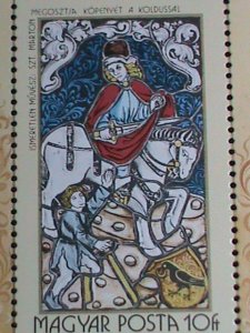 Hungary Stamp:1972-SC#2147-St. Martin & the Beggar-Glass Window-mnh-S/S sheet