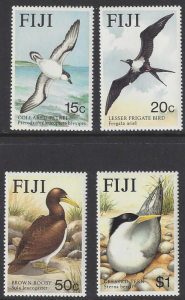 Fiji #540-43 MHN set  various sea birds, issued 1985