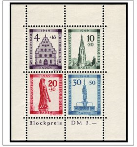 OCCUPIED GERMANY STAMP ALBUM PAGES 1945-1949 (50 color illustrated pages)