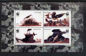 KARAKALPAKIA - 1998 - WWW John Audubon Birds - Perf 4v Sheet - Mint Never Hinged