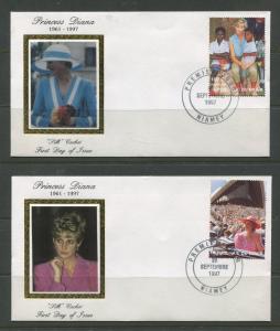 STAMP STATION PERTH Niger #944-947 FDC X 20 Full Set Princess Diana Silk Cachet