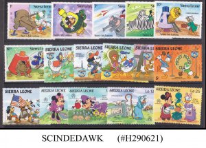 SIERRA LEONE - SELECTED DISNEY / ANIMATION STAMPS FROM 1983-86 - 16V - MINT NH