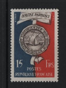 France  #664   MNH  1951  Seal of Paris