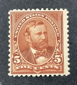 UNITED STATES #255 - 1894 - 5¢ chocolate - Grant - F/VF - MH/HR