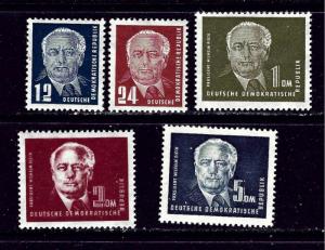 Germany (DDR) 54-57A MH 1950-51 set