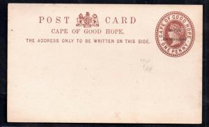 Bechuanaland QV 1d COGH Postal Stationery card mint H&G #1A WS13812