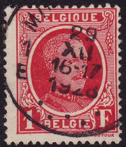 Belgium - 1927 - Scott #187 - used - King Albert I