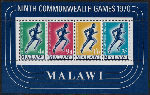 Malawi #135a MNH S/Sheet - Commonwealth Games - Sports