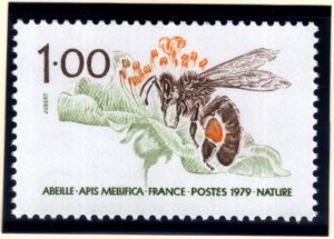 France Scott 1644 MNH**  1979 Honey Bee stamp