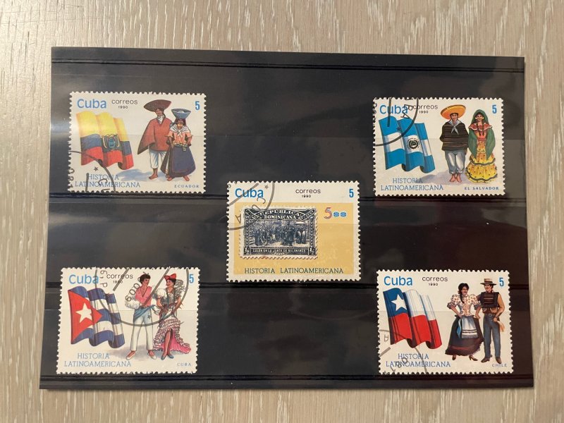 Worldwide : 5 different topical issues  (5 photos) with Very Fine stamps