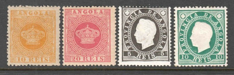 PORTUGAL ANGOLA 2, 11, 16. 17 OG H-LH $79 SCV SOUND BEAUTIFUL GUM