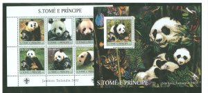 St. Thomas & Prince Islands #1508-1509 Mint (NH) Single (Complete Set) (Scouts) (Wildlife)