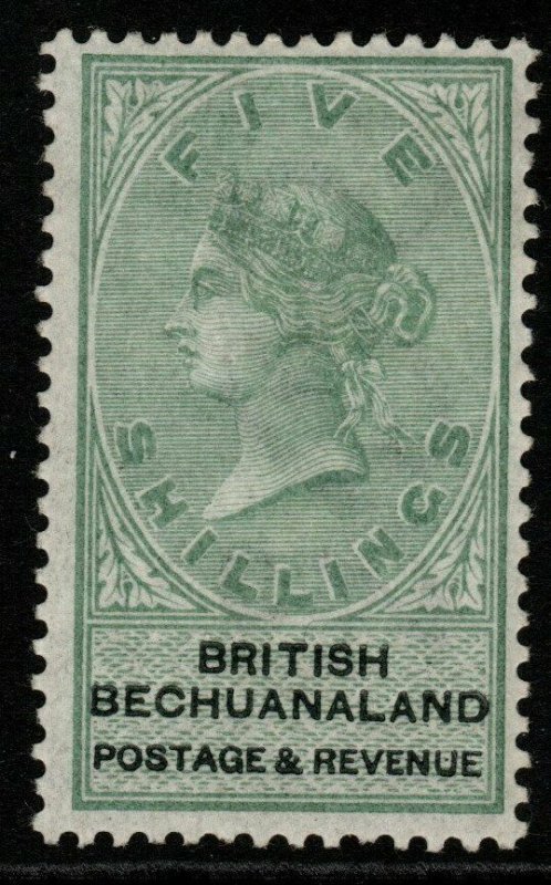 BECHUANALAND SG18 1888 5/= GREEN & BLACK MTD MINT