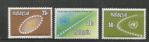 MALAYSIA 76-78, MNH, UN DOVES