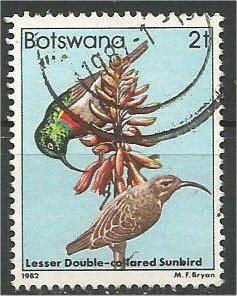 BOTSWANA, 1982, used 2t, Birds Scott 304