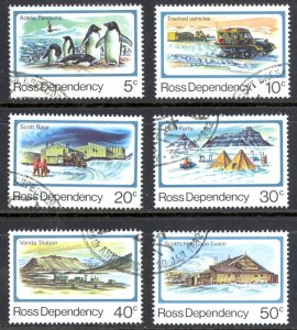 New Zealand Ross Dependency Sc# L15-L20 Used 1982 Scott Base 25th