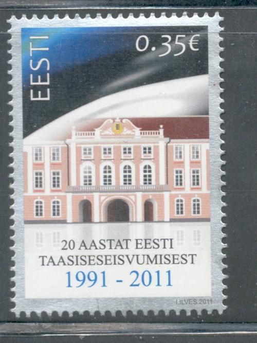 Estonia Sc 679 2011 Independence stamp mint NH