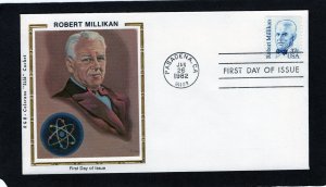 1866 Robert Millikan, FDC Colorano Silk