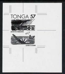 Tonga 1991 Accident Prevention 57s (Safety at Sea with En...