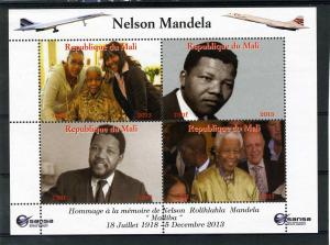 Mali 2013 Nelson & Winnie Mandela-Concorde Sheet Perforated mnh.vf