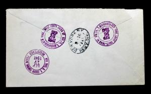 US Registered 1941 Cover with Sc# 744 and 811.