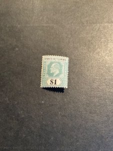 Straits Settlements Scott #123 never hinged