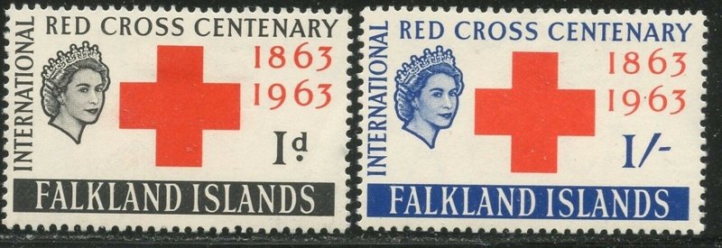 FALKLAND IS. Sc#147-148 1963 Red Cross Issue OG Mint Hinged