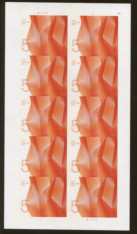 2012 US $5 Postage Stamps #4719 Mint Full Sheet Waves of Color Self Adhesive 