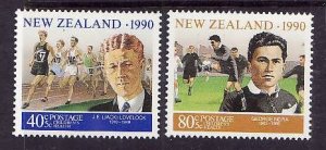 New Zealand-Sc#B137-8-unused NH Semi-Postal-Sports-Athletes-1990-