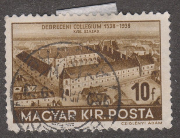 Hungary 530 18th Cent. View of College 1938