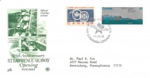 Canad FDC St Lawrence  Seaway !3#