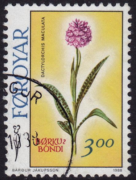 Faroe Islands - 1988 - Scott #170 - used - Flower