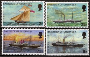 ZAYIX Guernsey 64-68 MNH Mail Boats Ships Transportation 021423S103M