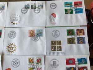 Switzerland postal  covers  16  items Ref A2162