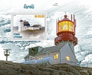 St Thomas - 2020 Terningen Lighthouse - Stamp Souvenir Sheet - ST200521b