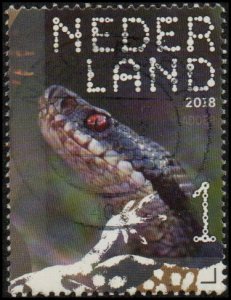 Netherlands 1558d - Used - (83c) Common European Viper (Adder) (2018) (cv $2.15)