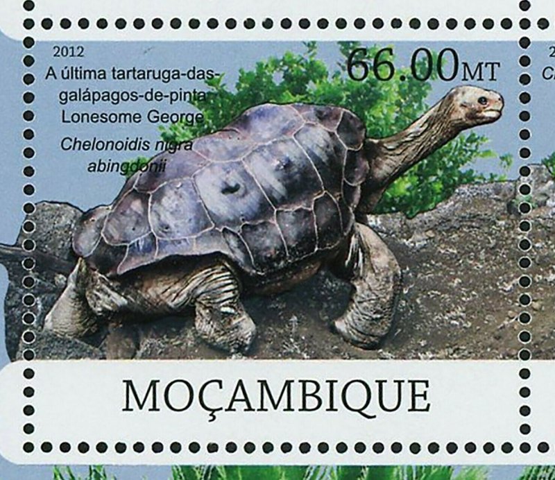 Lonesome George Stamp Chelonoidis Nigra Abingdonii Turtle S/S MNH #6055-6060