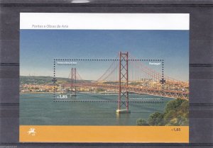 PORTUGAL SOUVENIR SHEET BRIDGE 25 de ABRIL -LISBON (2008)   MNH(**)