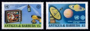 [66118] Antigua & Barbuda 1983 Space Travel Weltraum Satellite From Set MNH